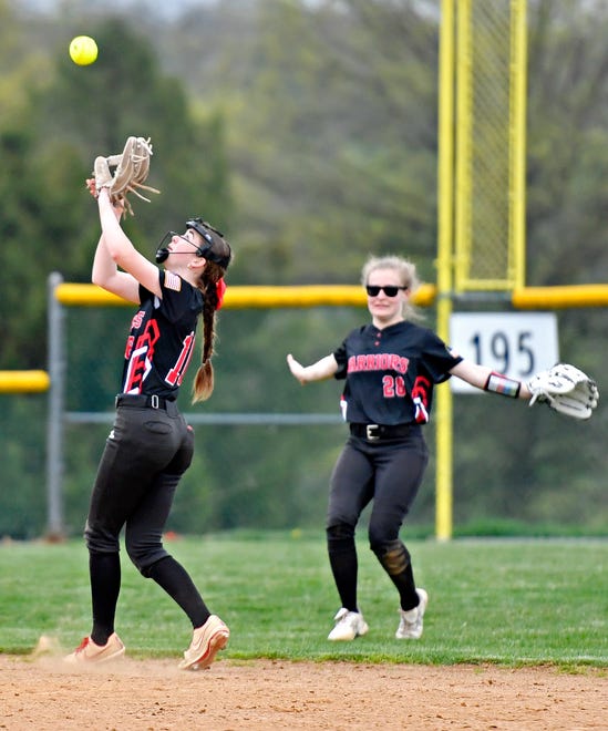 Susquehannock vs. South Western during softball action at Susquehannock High School in Shrewsbury Township, Wednesday, April 17, 2024. South Western would win the game 8-0. (Dawn J. Sagert/The York Dispatch)