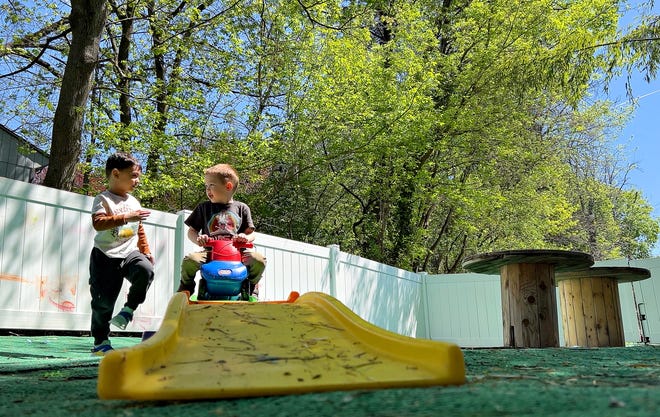 The outdoor play area at WeeConnect Early Learning Center in Spring Garden Township, Tuesday, April 16, 2024. (Dawn J. Sagert/The York Dispatch)